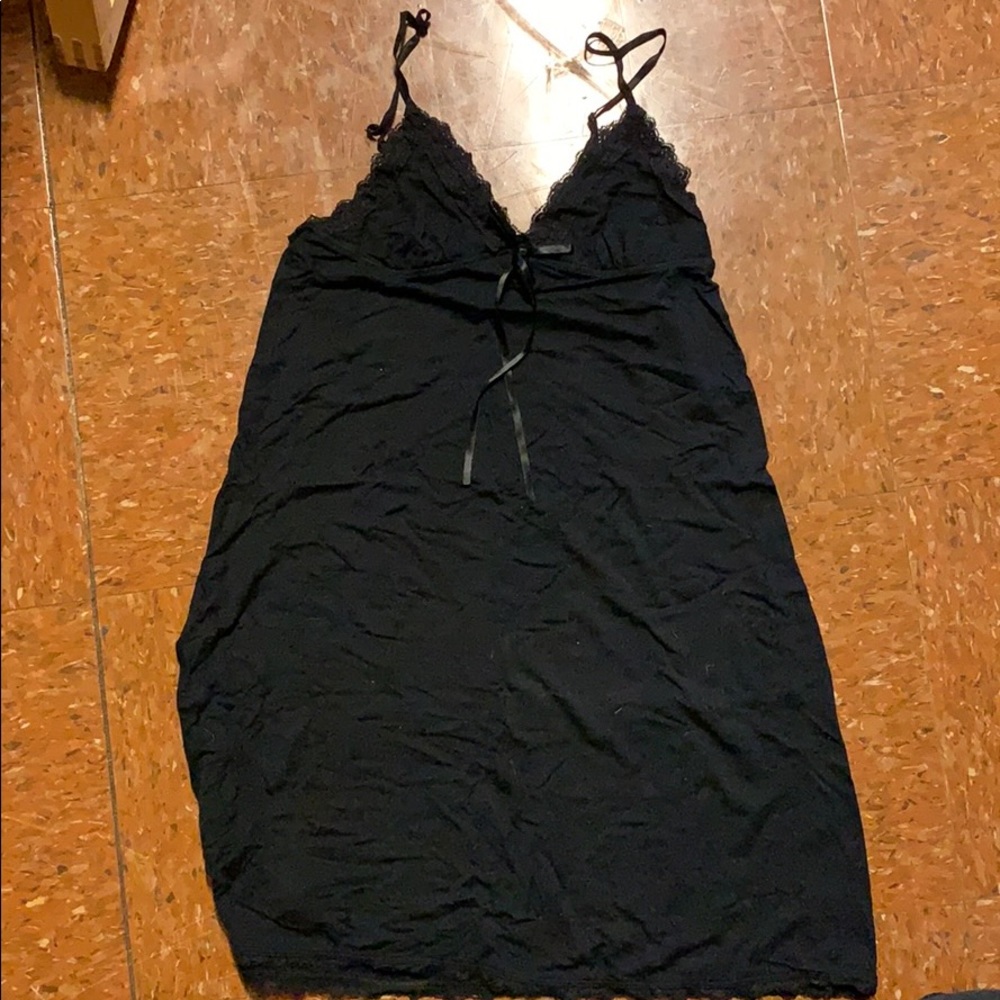 A black old navy pajama dress.